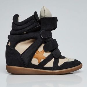 Isabel Marant Beckett over Basket star sneakers